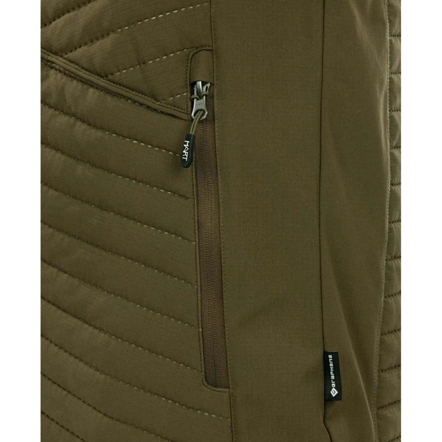 Outlet Hart Ibice Hoodie Hybridjacke Herren (Dunkeloliv)