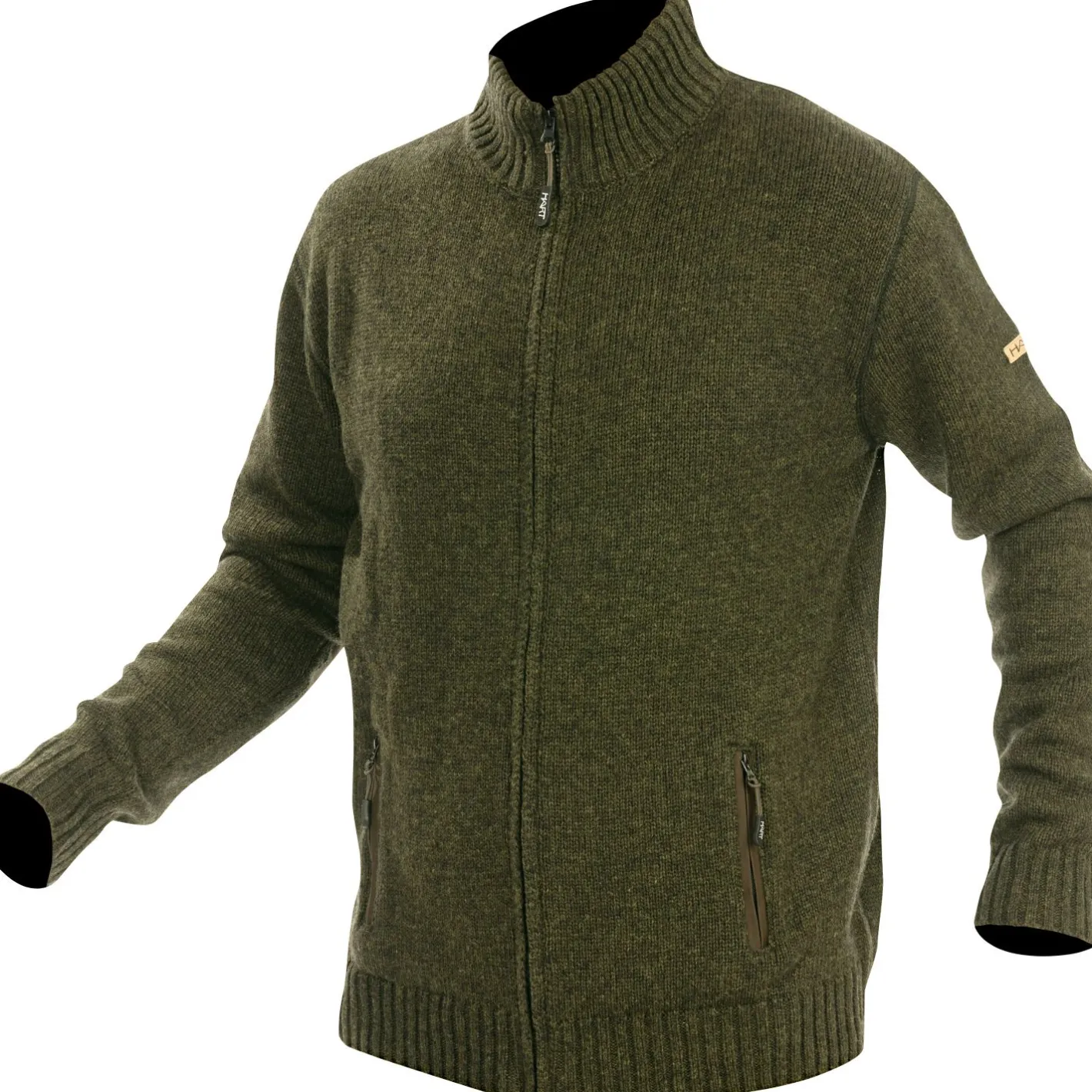 Hot Hart Nevis-FZ Strickjacke Herren (Dunkeloliv)