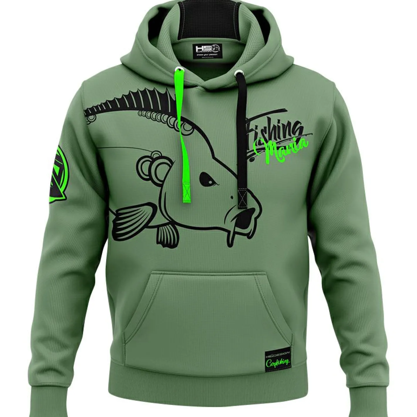 Hot Hotspot Carpfishing Mania Hoodie Herren (Olive)