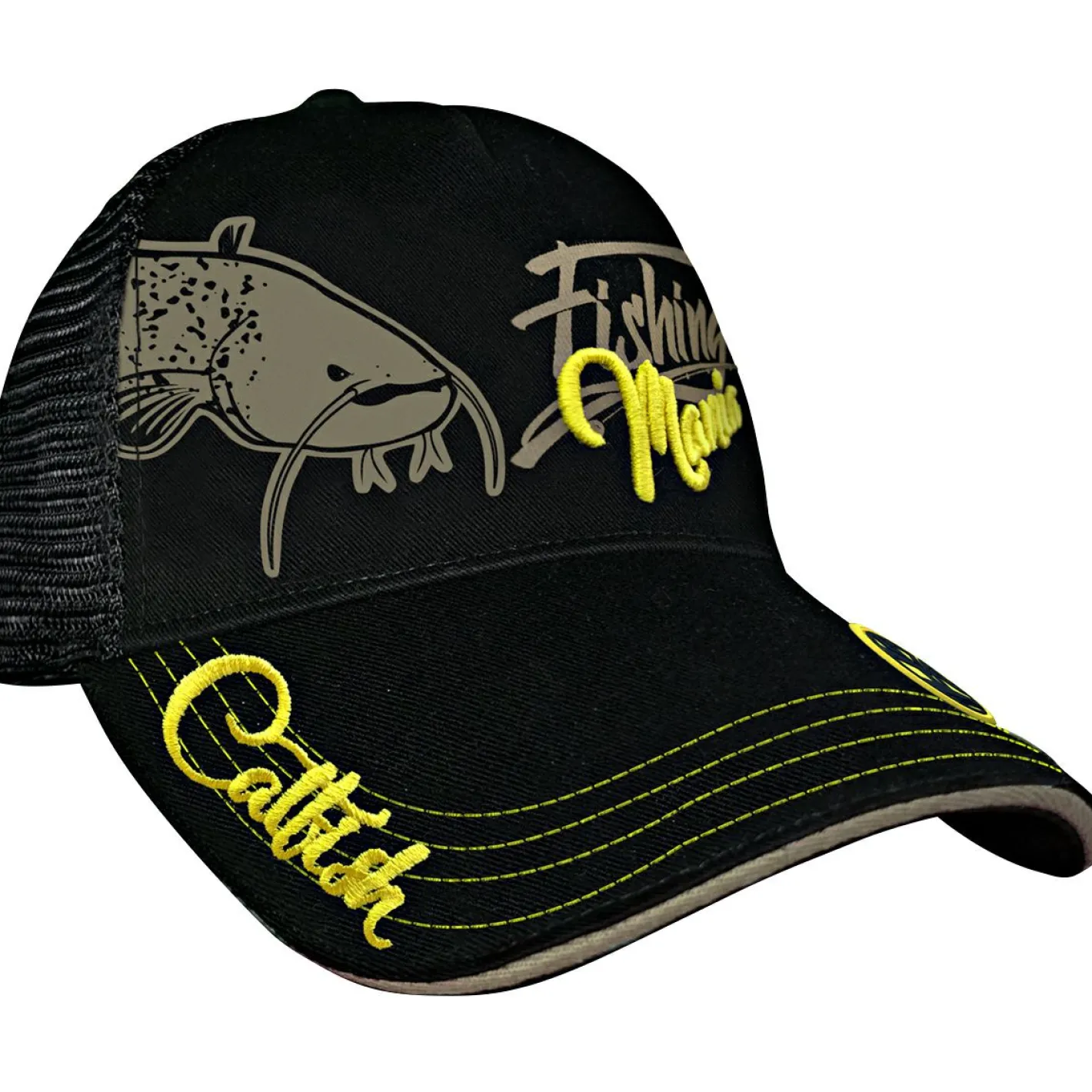 Hotspot Outdoor- & Angel-Kappen<CatFish Mania Cap Unisex (Black)