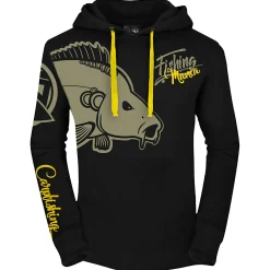 Discount Hotspot Fishing Mania Carpfishing Hoodie Herren (Black)