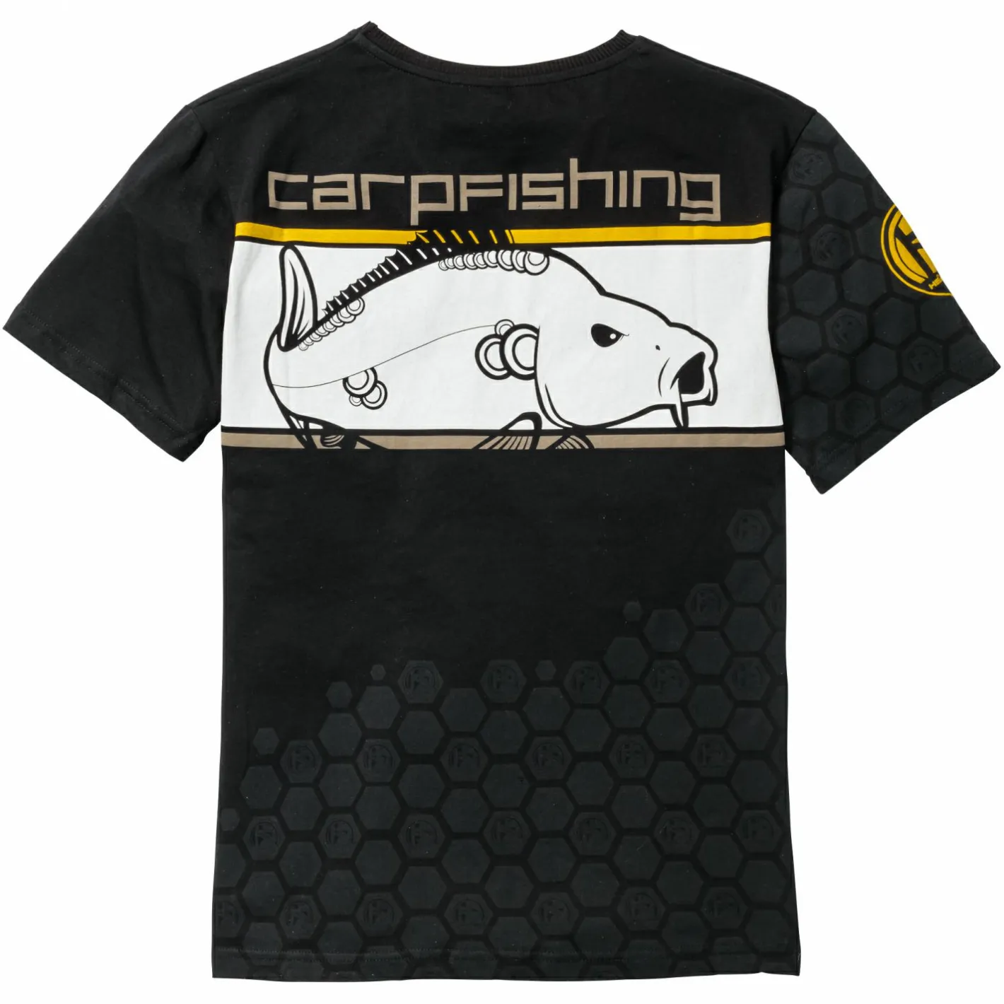 Sale Hotspot Linear Carpfishing T-Shirt Herren (Black)