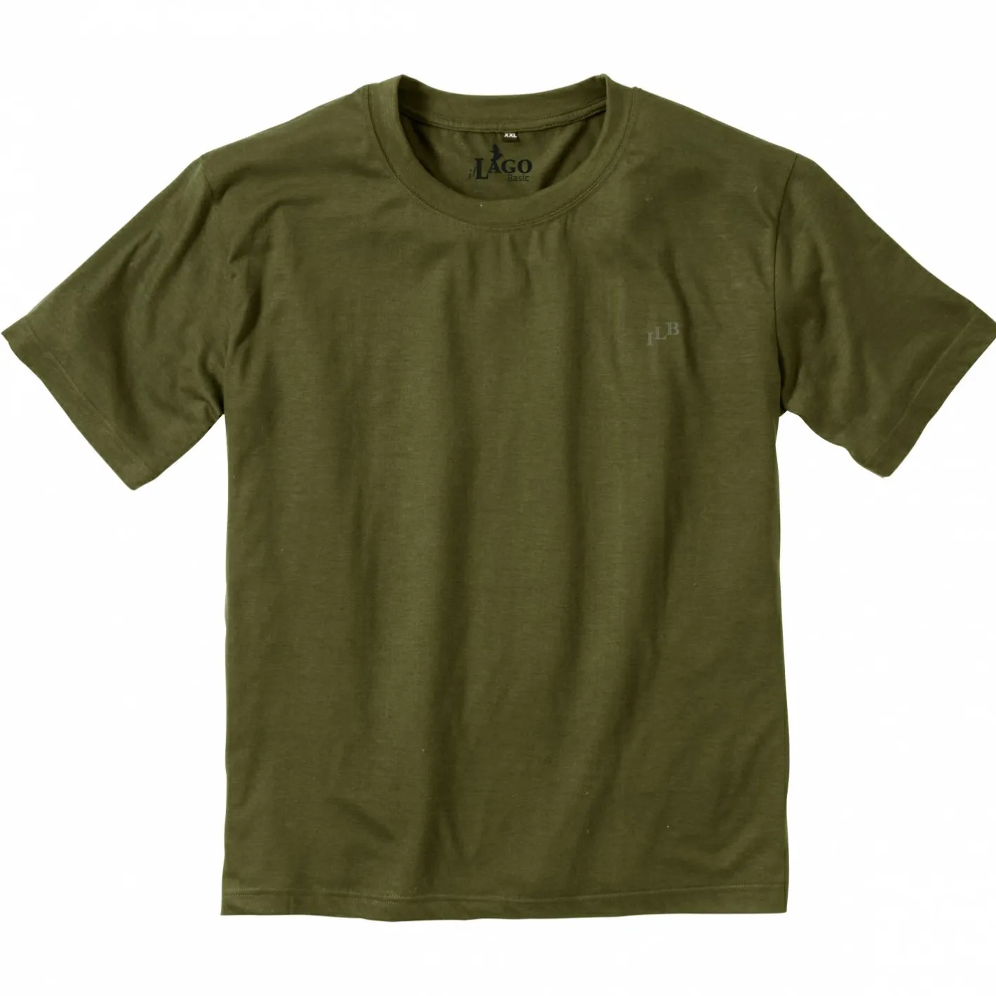 Discount il Lago Basic 3er Set: T-Shirts Herren (Oliv/Beige/Braun)