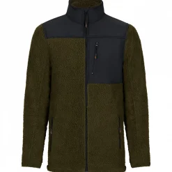 il Lago Basic Outdoor- & Angel-Jacken<Faserpelzjacke Kanada Herren (Oliv/Schwarz)
