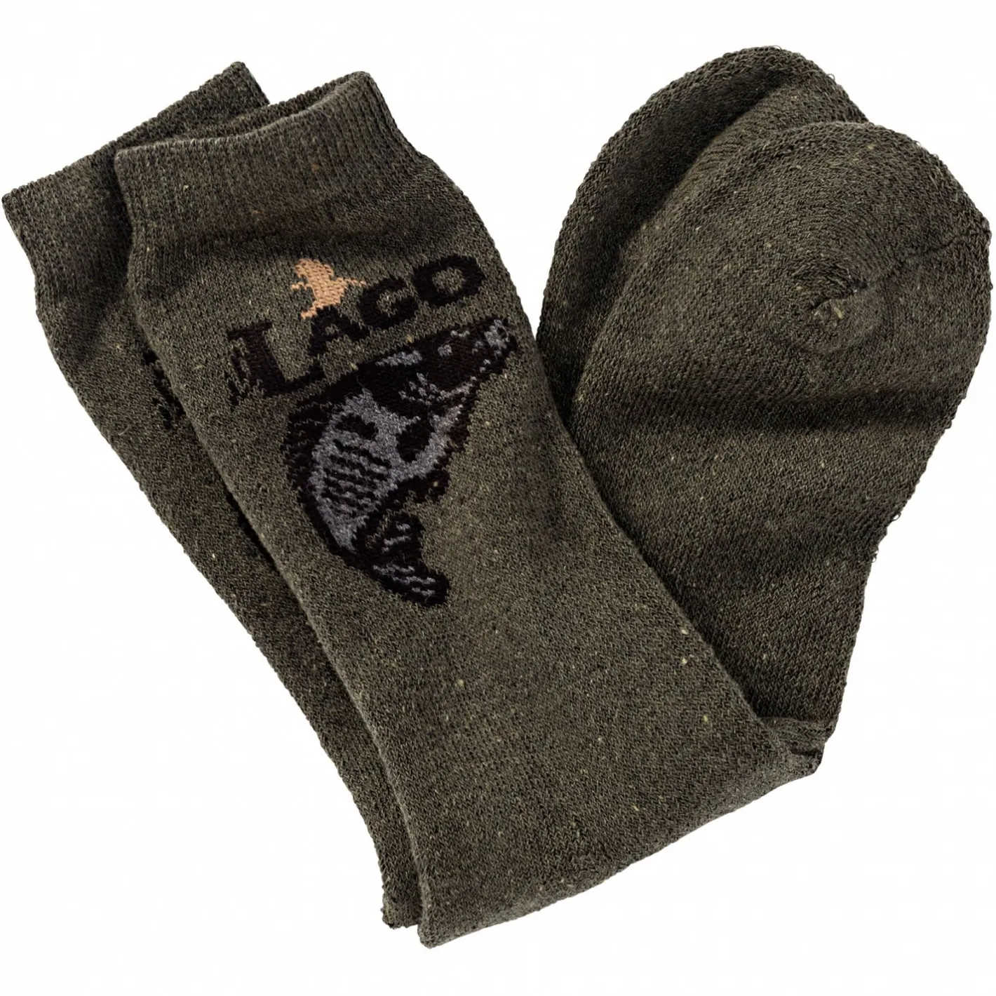 il Lago Basic Outdoor- & Angel-Socken<Socken "Karpfen" (Oliv)