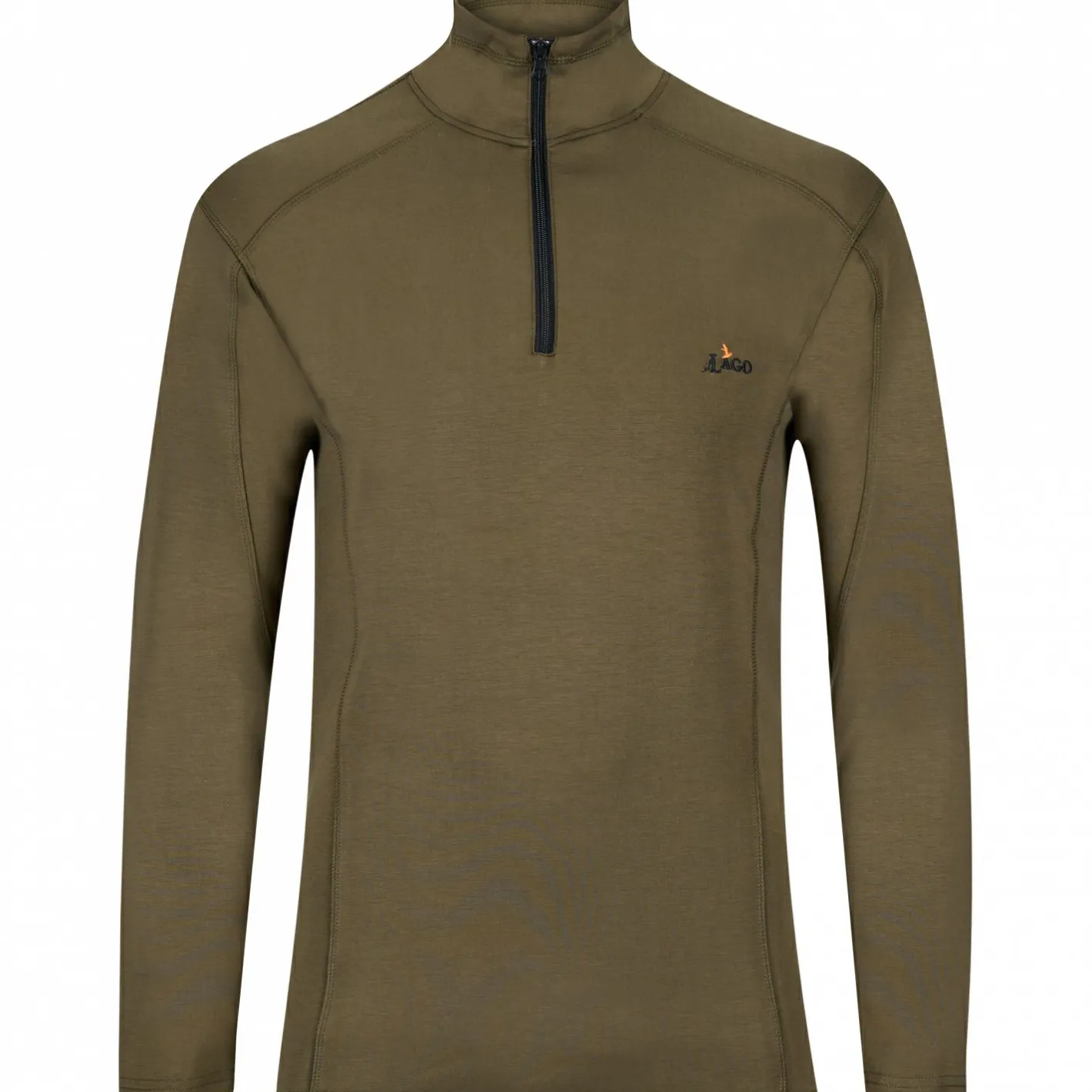 Hot il Lago Basic Zipperpullover Larvic Herren (Oliv)