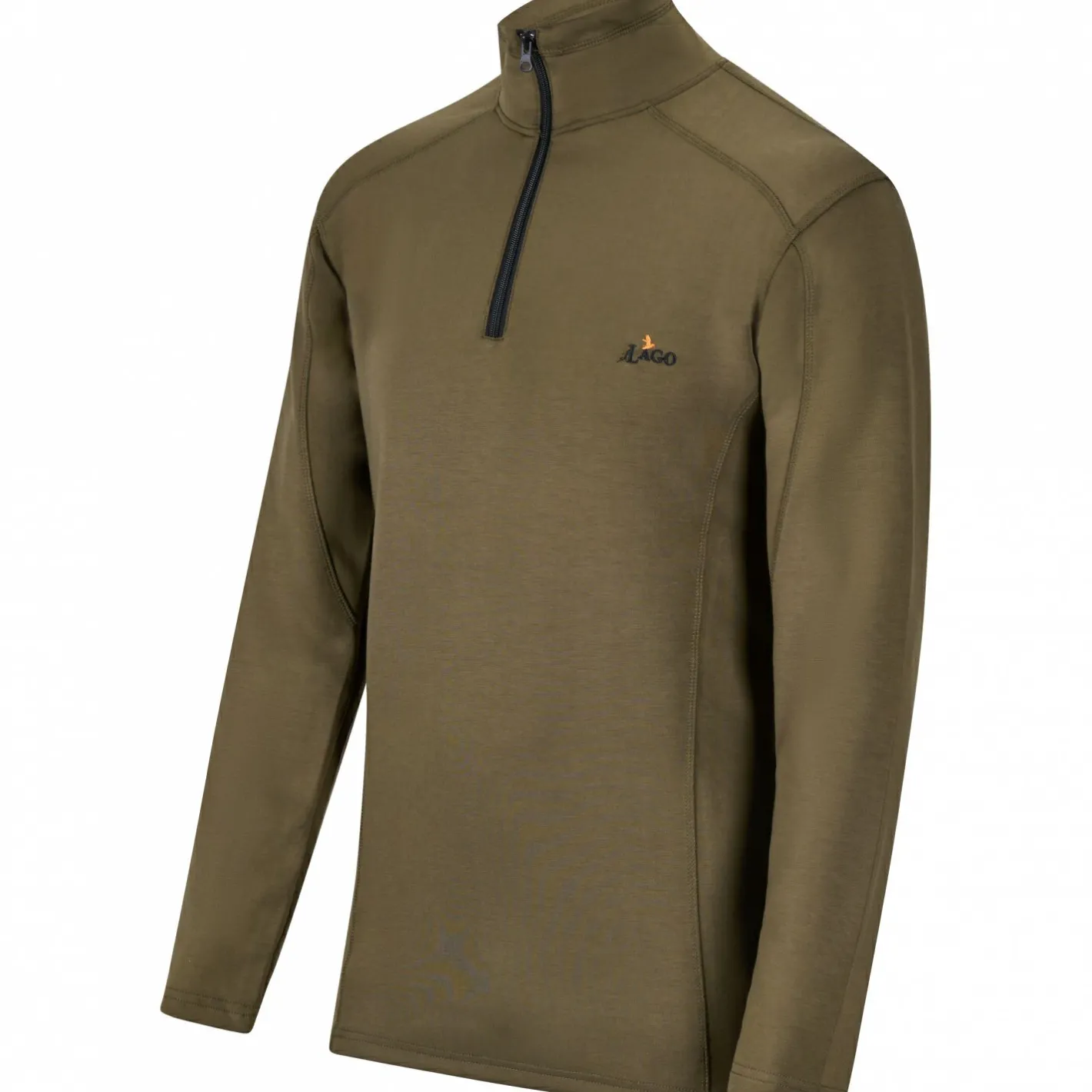 Hot il Lago Basic Zipperpullover Larvic Herren (Oliv)