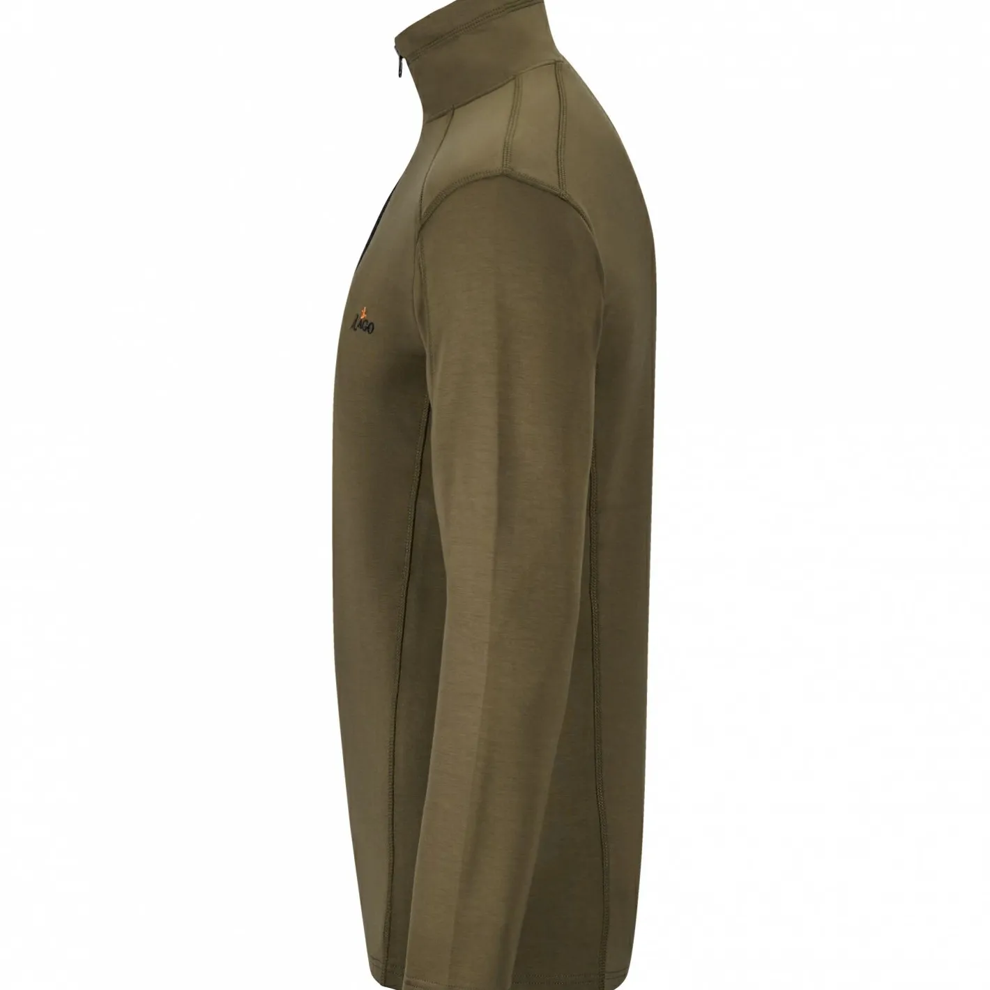 Hot il Lago Basic Zipperpullover Larvic Herren (Oliv)