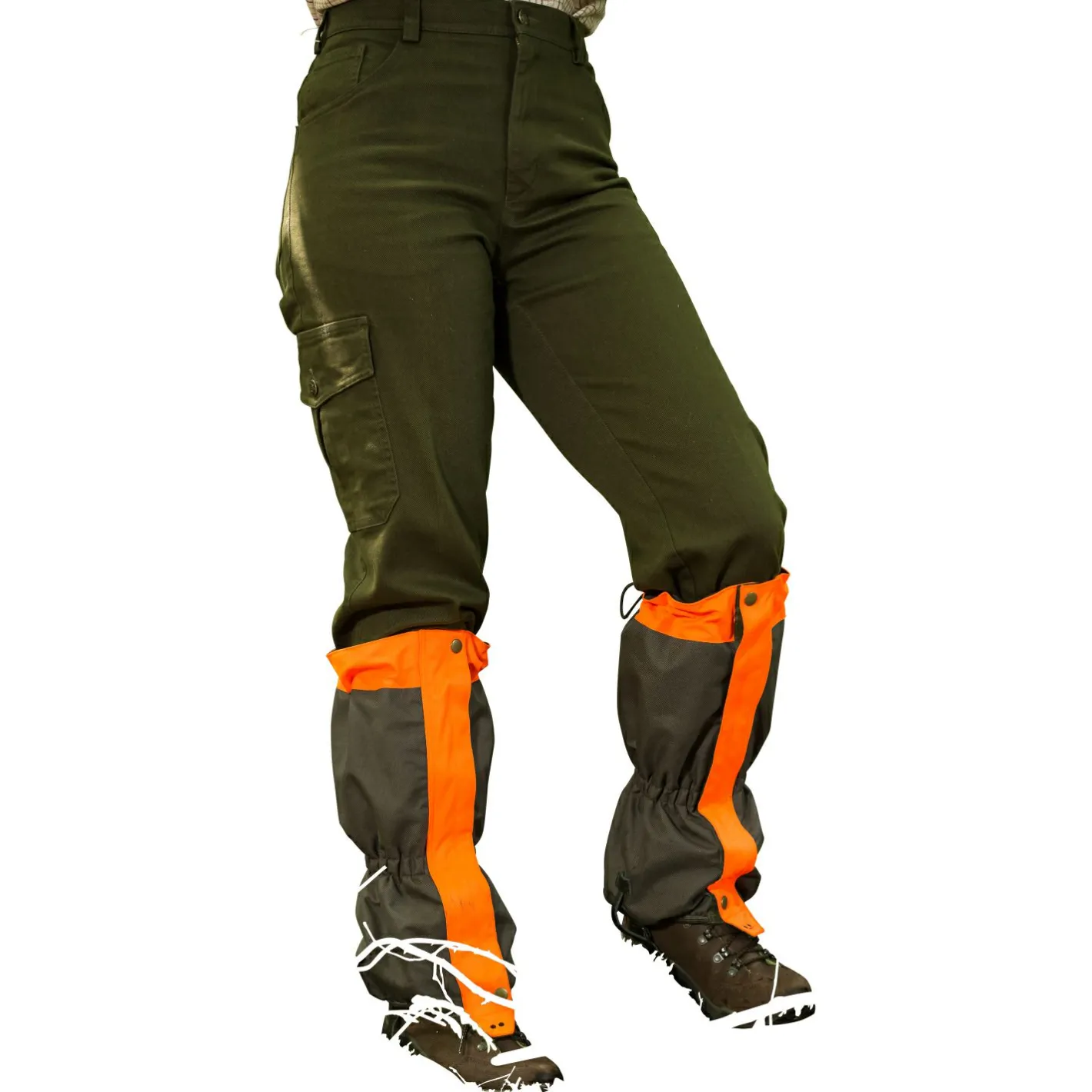 Discount il Lago Passion Gamaschen Safe Hunt Unisex (Oliv/Orange)