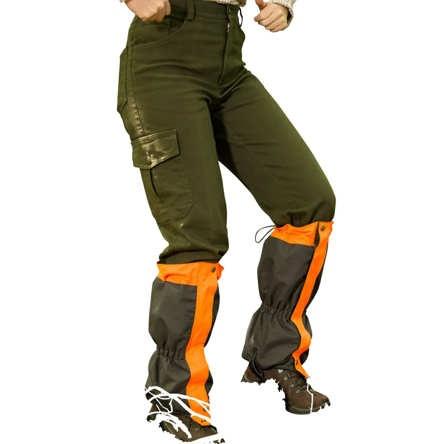 Discount il Lago Passion Gamaschen Safe Hunt Unisex (Oliv/Orange)