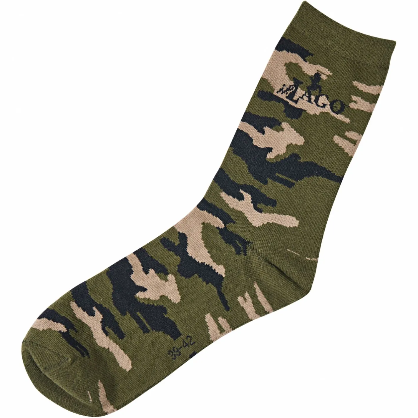 Outlet il Lago Prestige 5er-Set: Socken Unisex (Camouflage/Oliv)