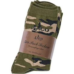 Outlet il Lago Prestige 5er-Set: Socken Unisex (Camouflage/Oliv)