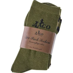 Outlet il Lago Prestige 5er-Set: Socken Unisex (Camouflage/Oliv)