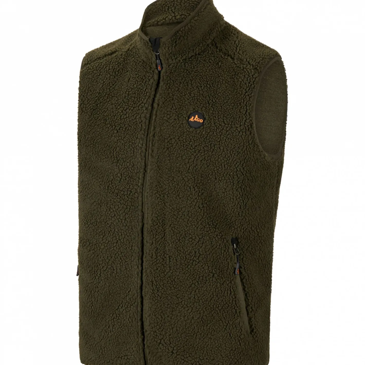 Outlet il Lago Prestige Faserpelz Fleeceweste Dario Herren (Oliv)
