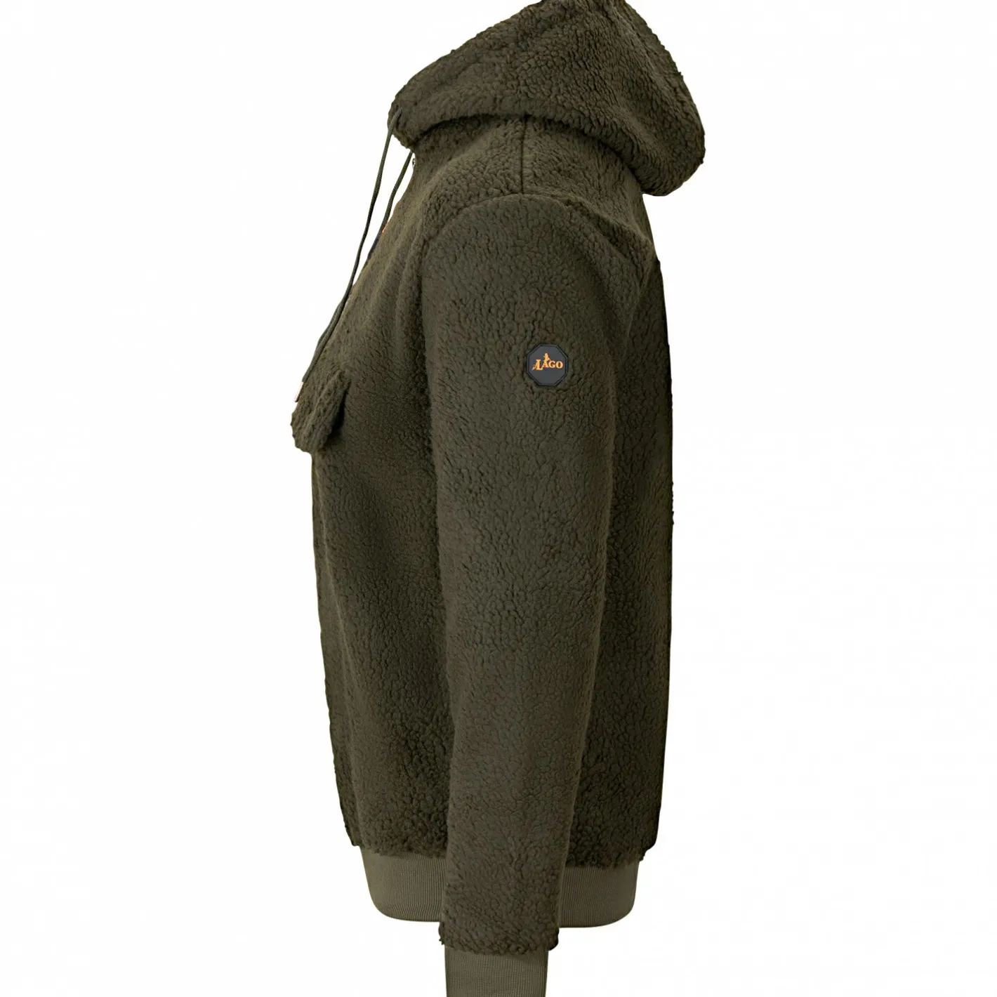 il Lago Prestige Angelpullover & -Strickjacken<Faserpelz-Hoodie Skorgeura Herren (Oliv)