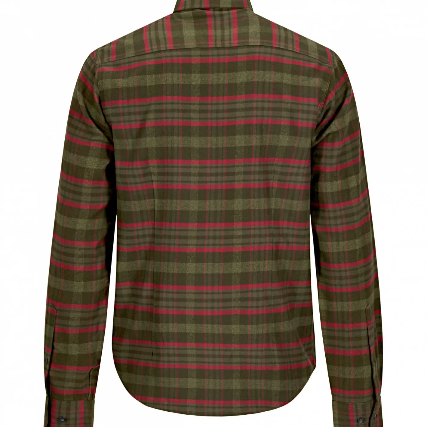 Online il Lago Prestige Flannel Hemd Bjarne Herren (Oliv/Rot)
