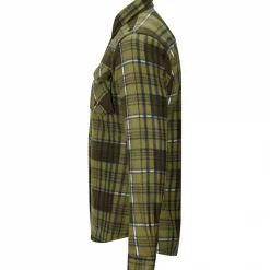 il Lago Prestige Outdoor- & Angelhemden<Fleece Holzfällerhemd Vall Herren (Oliv)