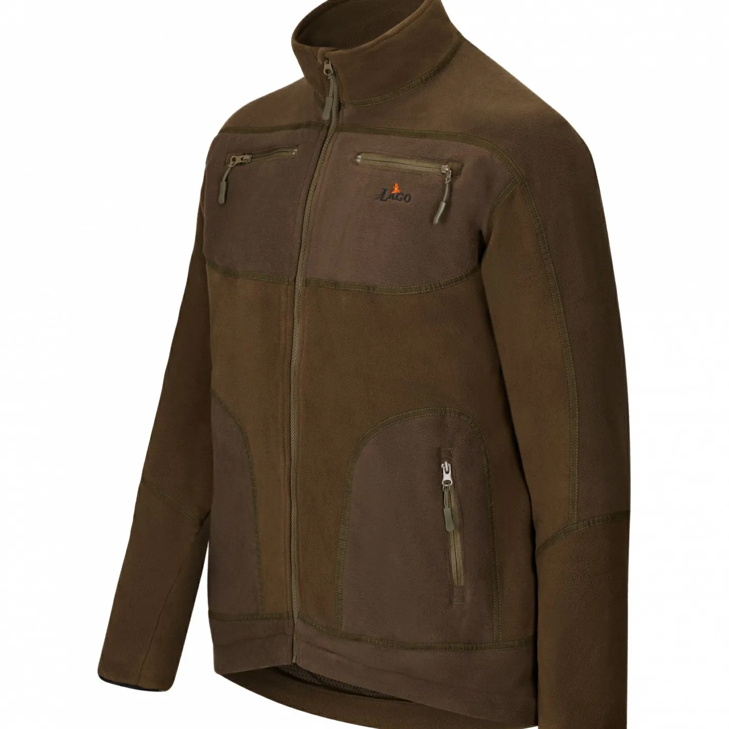 il Lago Prestige Outdoor- & Angel-Jacken<Fleecejacke Geo Performance Herren (Oliv)
