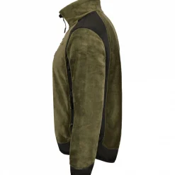 il Lago Prestige Fleecejacke Herren (Oliv/Schwarz)