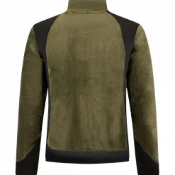 il Lago Prestige Fleecejacke Herren (Oliv/Schwarz)