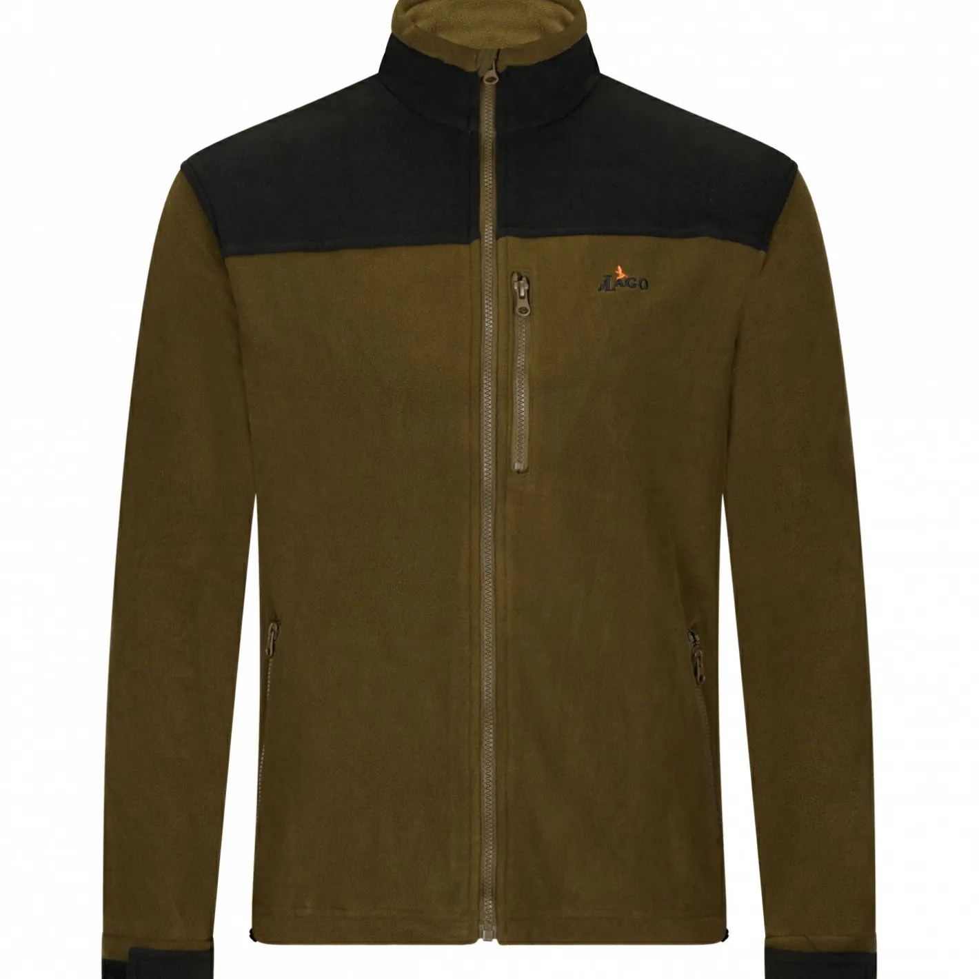 Clearance il Lago Prestige Fleecejacke Aiko Herren (Oliv/Schwarz)