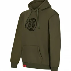 il Lago Prestige Angelpullover & -Strickjacken<Hoodie "Keiler Boss" Herren (Oliv)