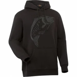 il Lago Prestige Angelpullover & -Strickjacken<Hoodie "Karpfen" Herren (Schwarz)