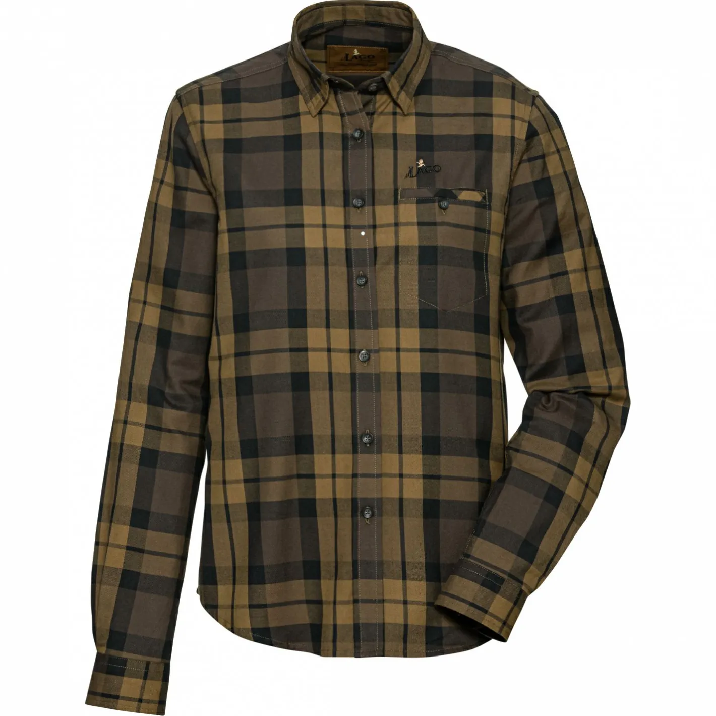 il Lago Prestige Damen Angelshirts & -Oberteile<Jagdhemd Juna Damen (Braun)