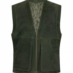 il Lago Prestige Outdoor- & Anglerwesten<Lederweste Field Vest Herren (Oliv)