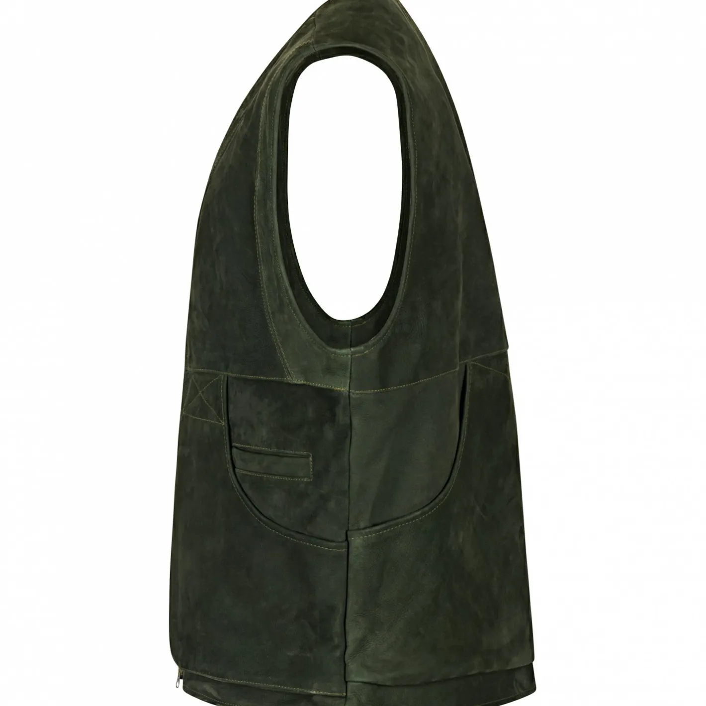 il Lago Prestige Outdoor- & Anglerwesten<Lederweste Field Vest Herren (Oliv)