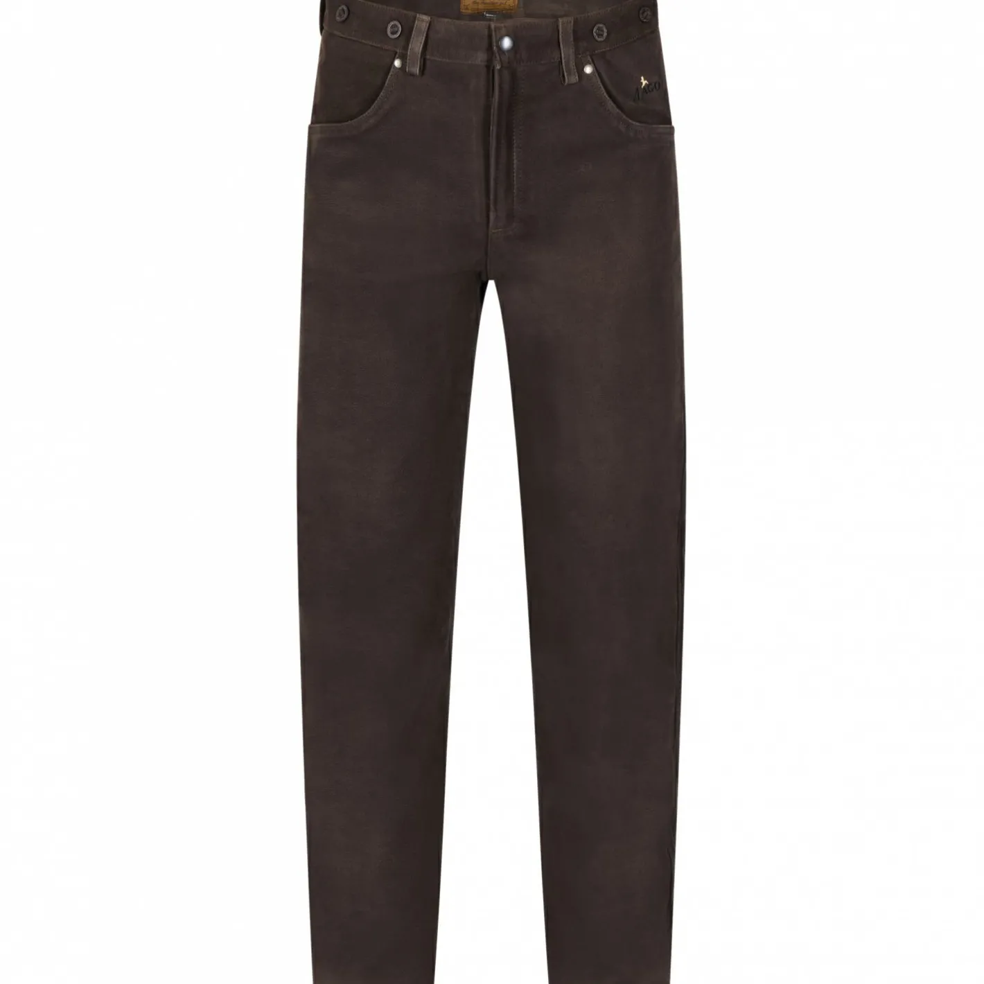 il Lago Prestige Outdoor- & Angel-Lederhosen<Nubuklederhose Herren (Braun)