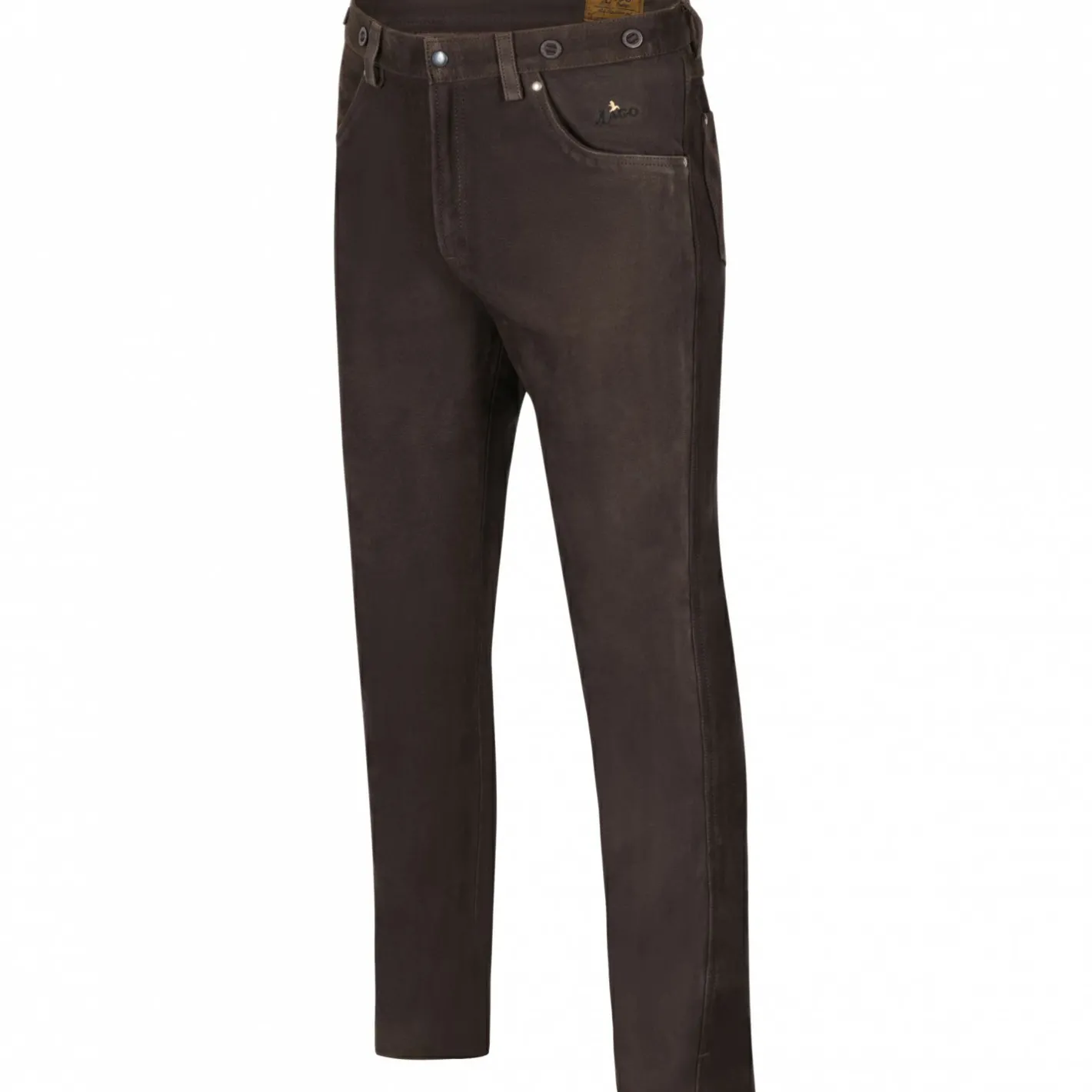 il Lago Prestige Outdoor- & Angel-Lederhosen<Nubuklederhose Herren (Braun)
