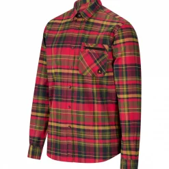 il Lago Prestige Outdoor- & Angelhemden<Oberhemd Scandica Herren (Rot/Oliv)