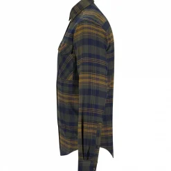 il Lago Prestige Outdoor- & Angelhemden<Outdoor Flanell-Hemd Torben Herren (Oliv/Blau)