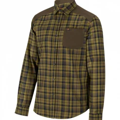 Outlet il Lago Prestige Outdoorhemd Finn Herren (Oliv/Schwarz)