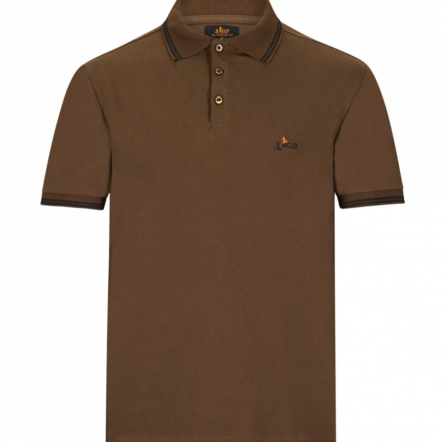 Best il Lago Prestige Poloshirt Pique Herren (Braun)
