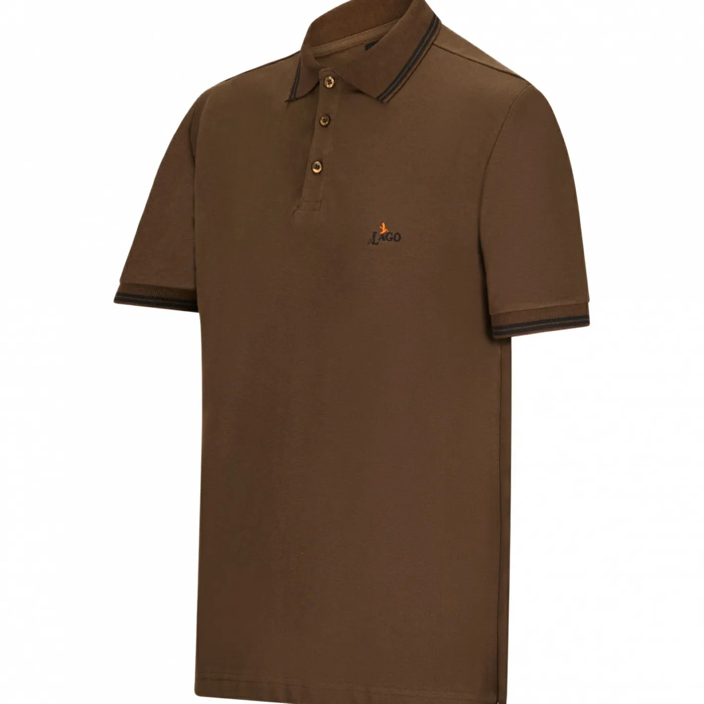 Best il Lago Prestige Poloshirt Pique Herren (Braun)