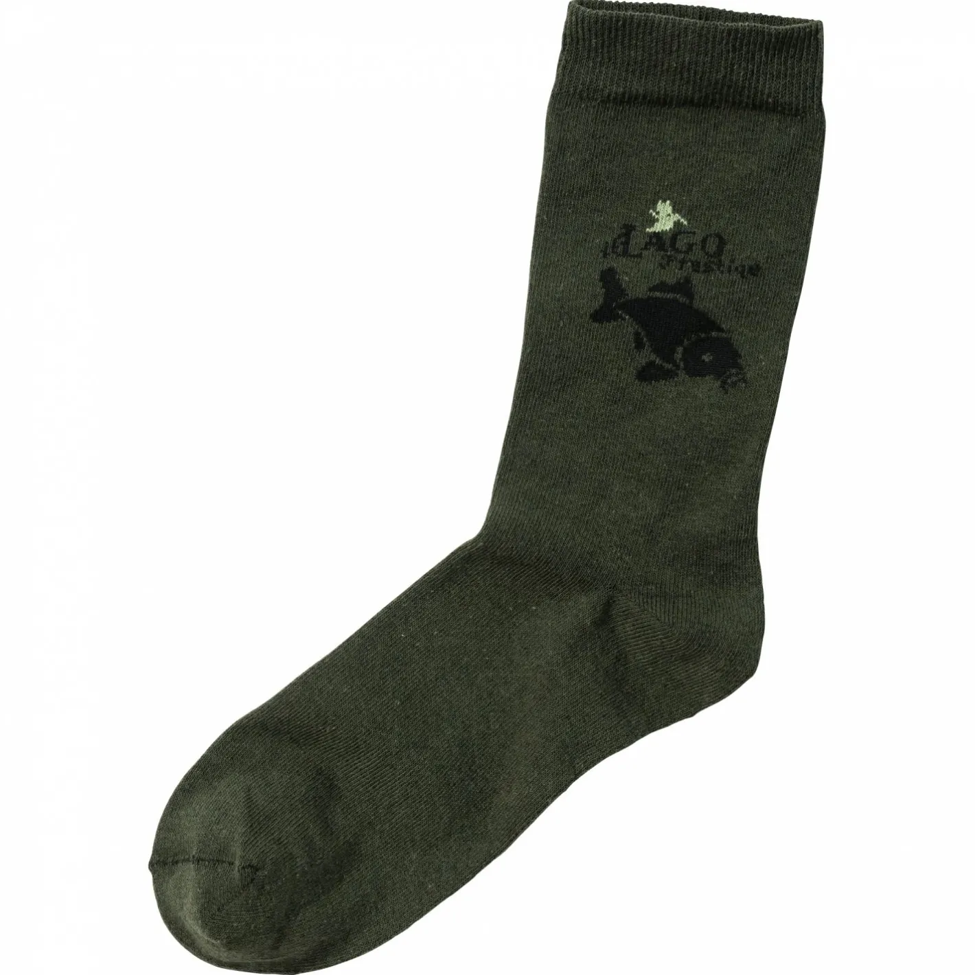 il Lago Prestige Outdoor- & Angel-Socken<Socken "Karpfen" (Oliv)