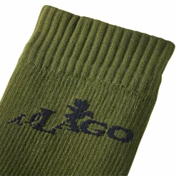 il Lago Prestige Outdoor- & Angel-Socken<Socken Unisex, wasserdicht (Oliv/Schwarz)