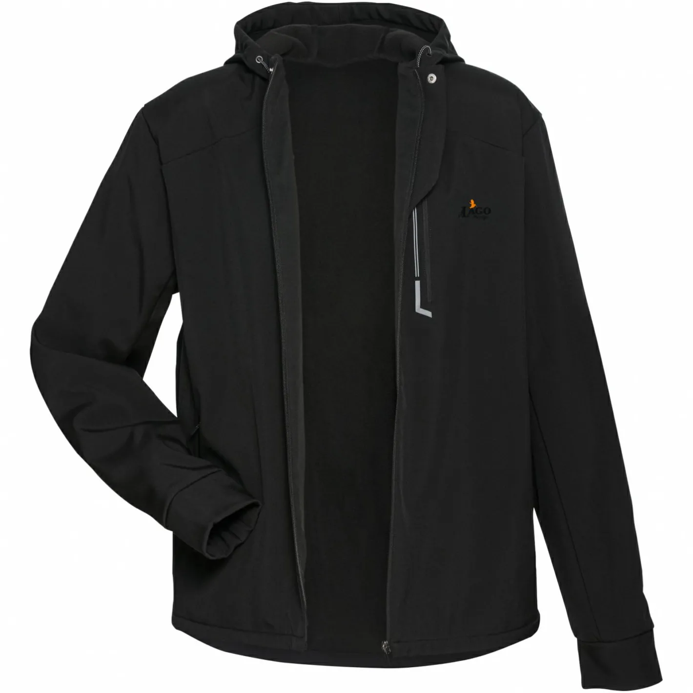 il Lago Prestige Outdoor- & Angel-Jacken<Softshelljacke Germania Herren (Schwarz)