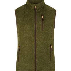 Online il Lago Prestige Strickfleece-Weste Eric Herren (Oliv)