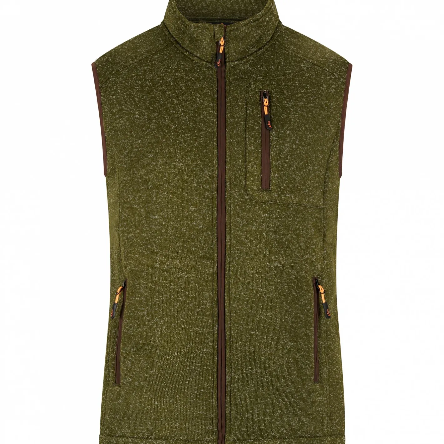Online il Lago Prestige Strickfleece-Weste Eric Herren (Oliv)