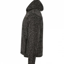 Discount il Lago Prestige Teddy Strickfleece-Jacke Spirit Herren (Schwarz Meliert)