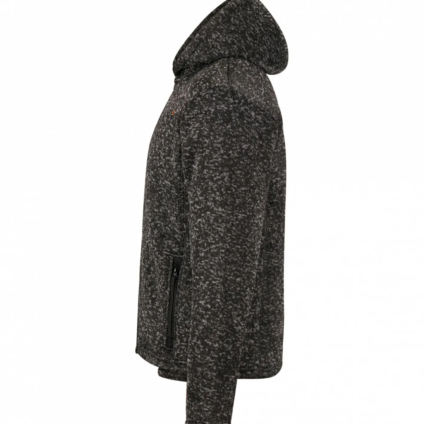 Discount il Lago Prestige Teddy Strickfleece-Jacke Spirit Herren (Schwarz Meliert)