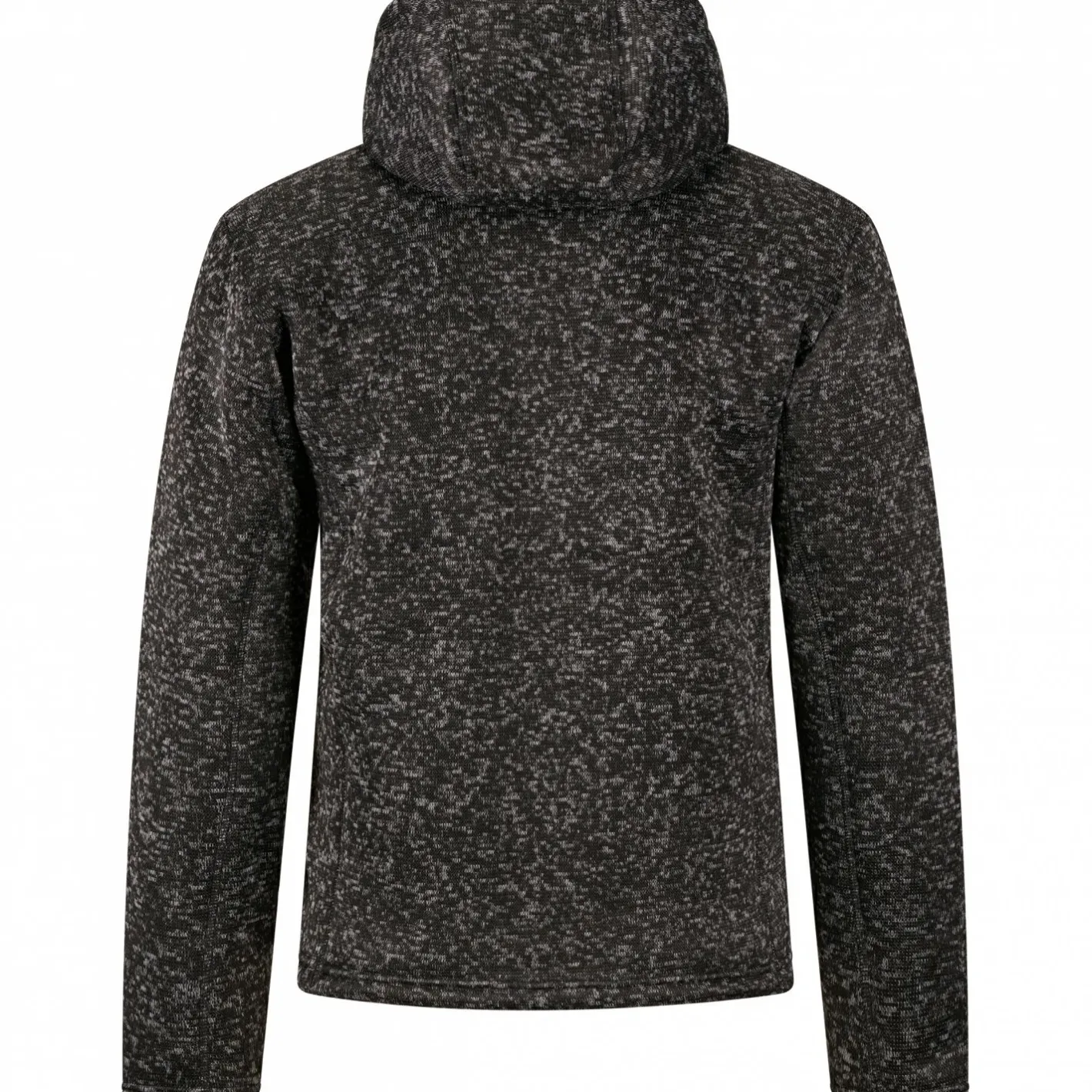 Discount il Lago Prestige Teddy Strickfleece-Jacke Spirit Herren (Schwarz Meliert)