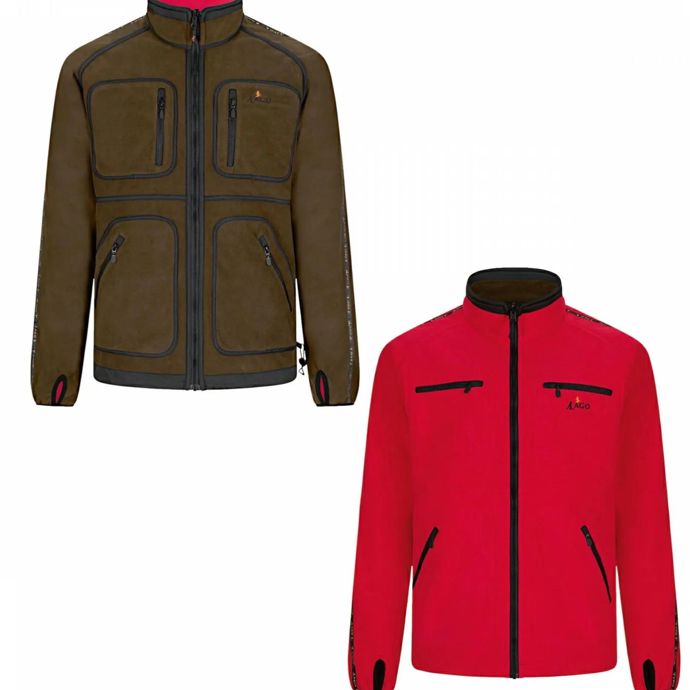 Discount il Lago Prestige Wendejacke Asko G2 Herren (Braun/Rot)