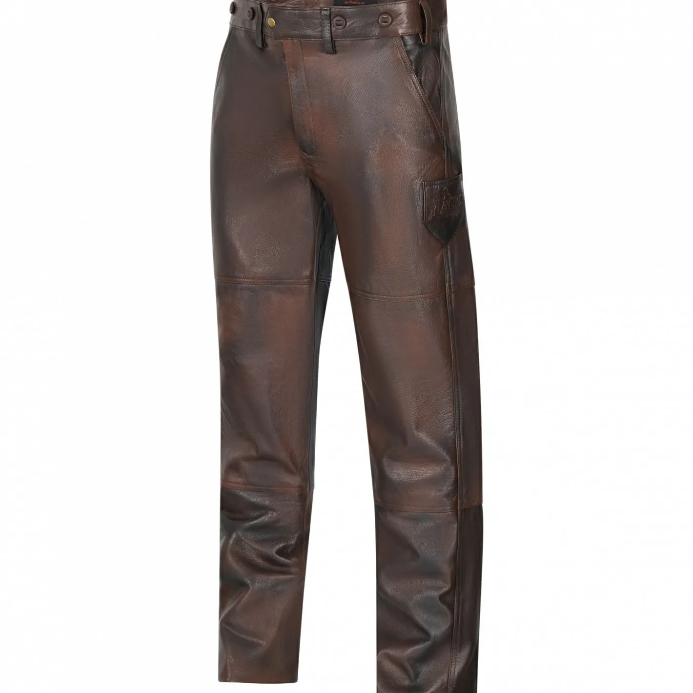 il Lago Prestige Outdoor- & Angel-Lederhosen<Ziegenlederhose Herren (Braun)