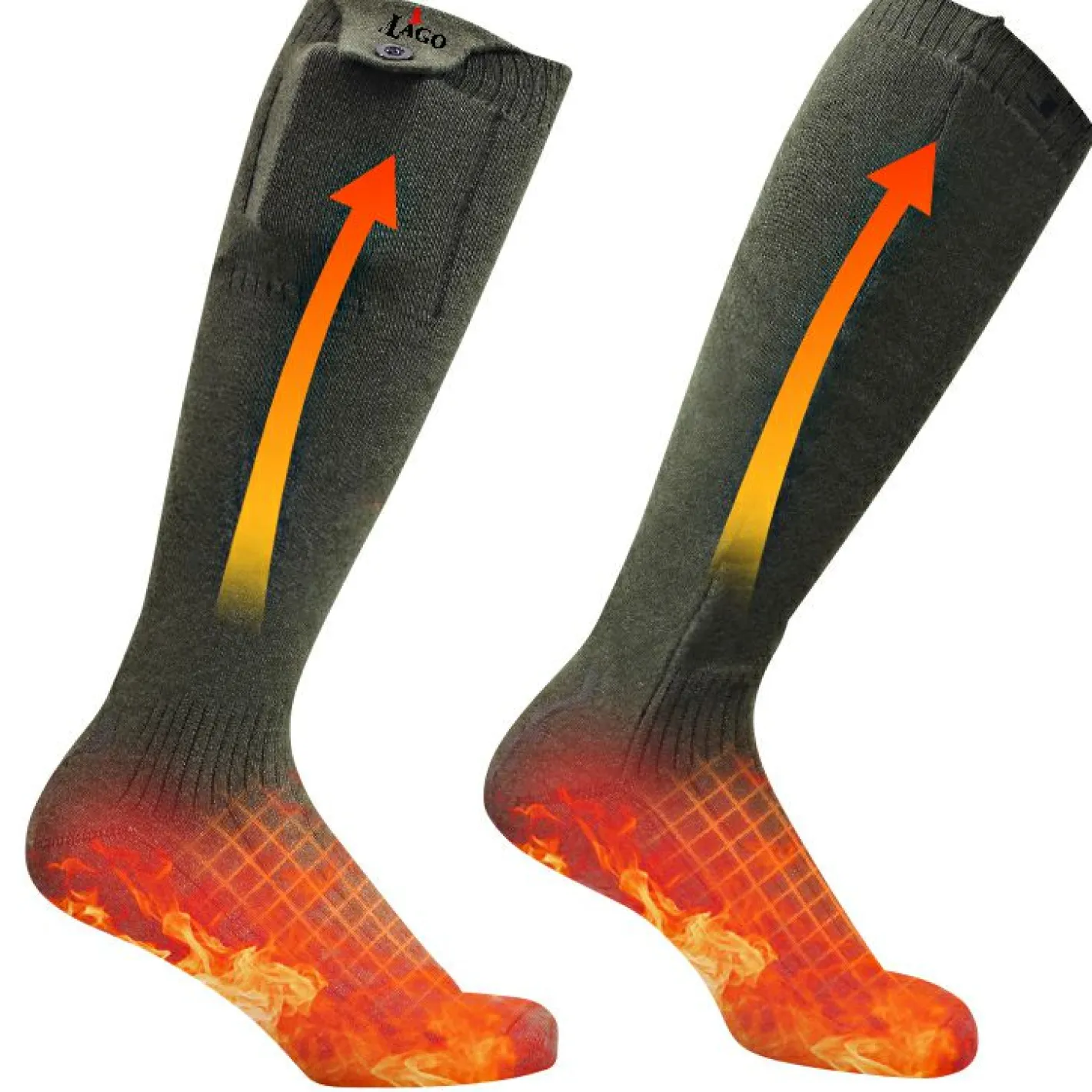 il Lago Red Level Beheizbare Bekleidung<Heizsocken Flex Pro X Unisex (Oliv)