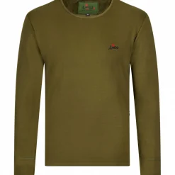 il Lago Red Level Outdoor- & Angel-Unterwäsche|Beheizbare Bekleidung<Longsleeve Feuerland Herren, beheizbar (Oliv)