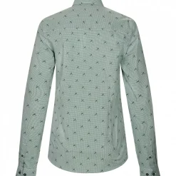 il Lago Sie Damen Angelshirts & -Oberteile<Bluse Hirschlein Damen (Oliv)